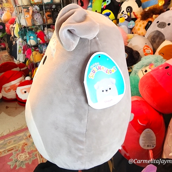 SHAUN 🐶 Gray Schnauzer Original Squishmallow by Kelly Toy ☆》NWT《☆ - Picture 2 of 8
